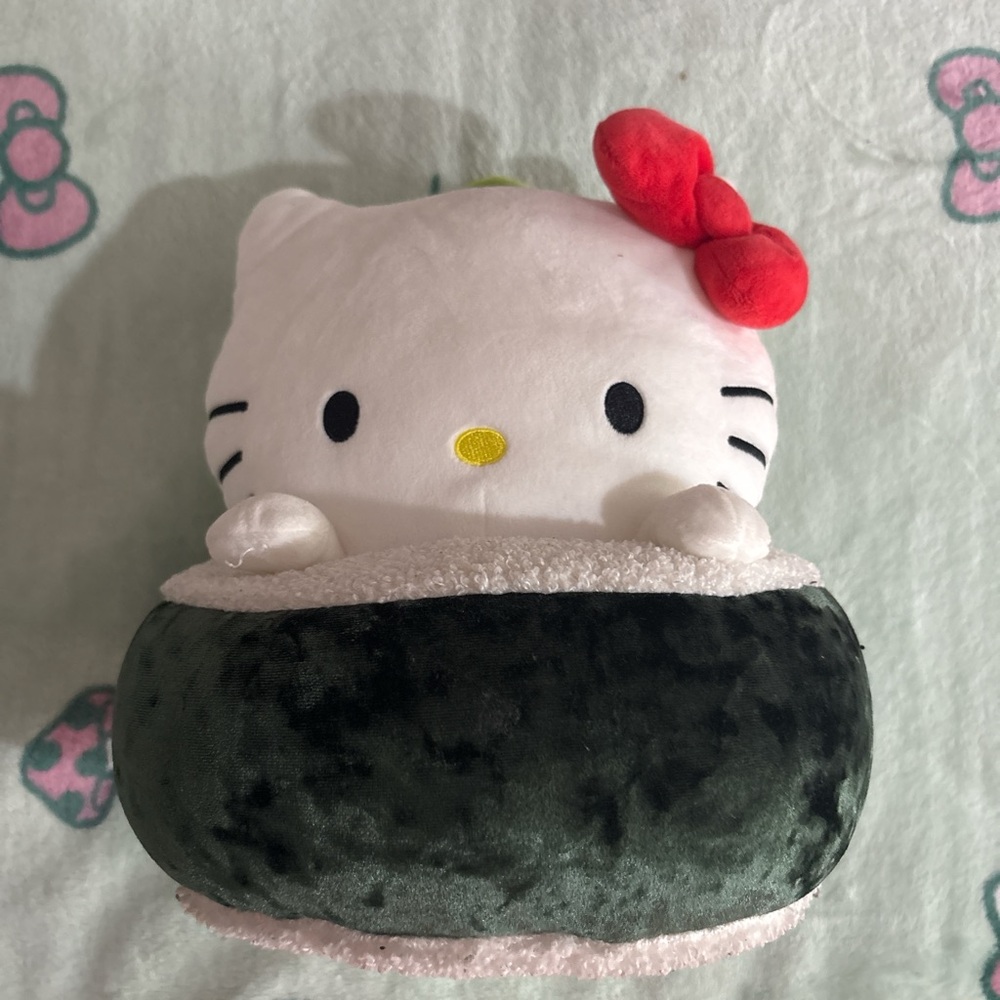 Hello Kitty Plush Toy with Red Bow